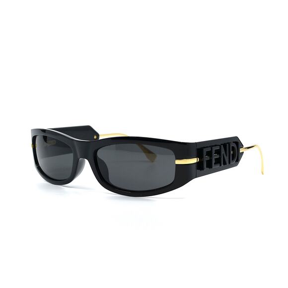 NEW! FENDI FE40120I 01A BLACK GREY MEN'S AUTHENTIC SUNGLASSES MADE IN ITALY - Picture 1 of 11